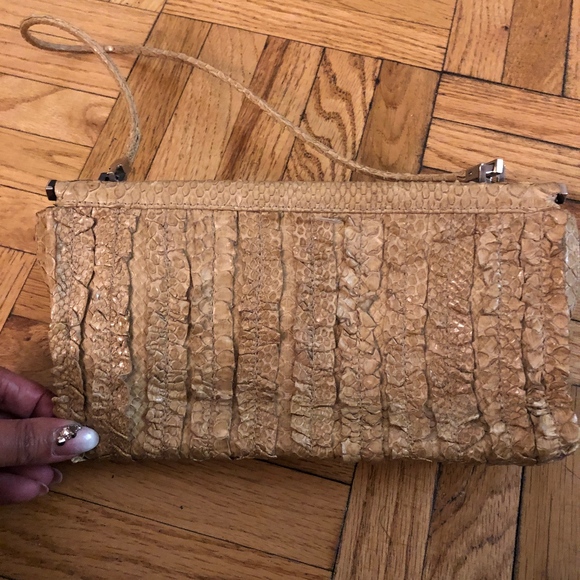 Gucci Bags Vintage Gucci Snakeskin Clutch Poshmark